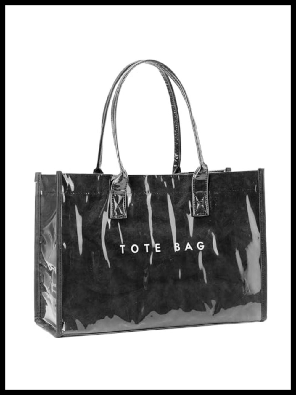 Women's Large PVC Tote Bag Waterproof Work Handbag Shoulder